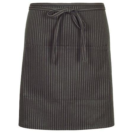Deltaplus Waist Apron, Half Bistro, F28, Charcoal Pinstripe 83438